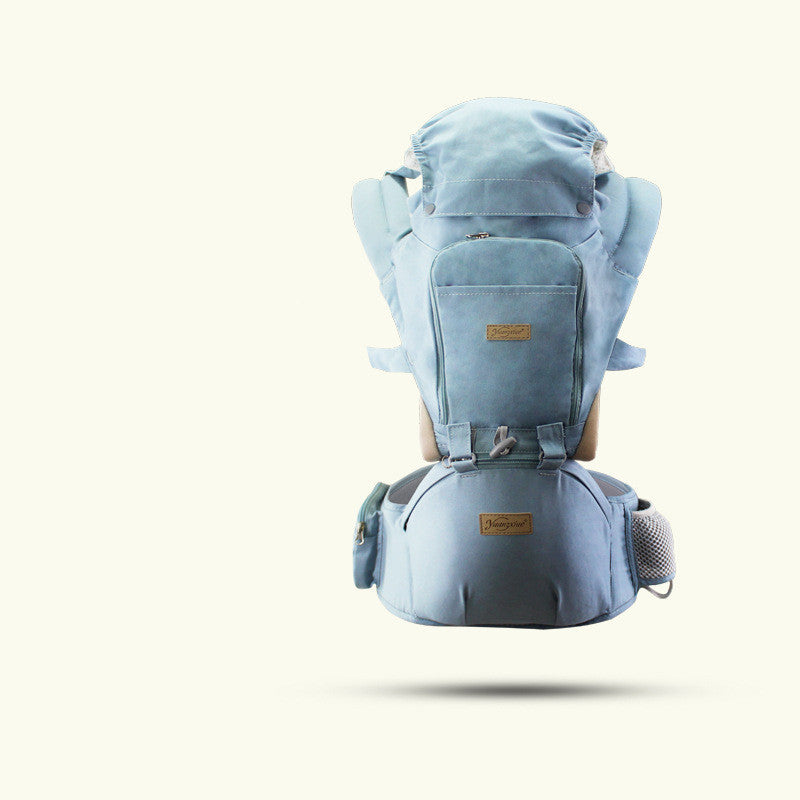Multi-functional, Adjustable, Windproof Baby Carrier with Zipper Pockets for Mom