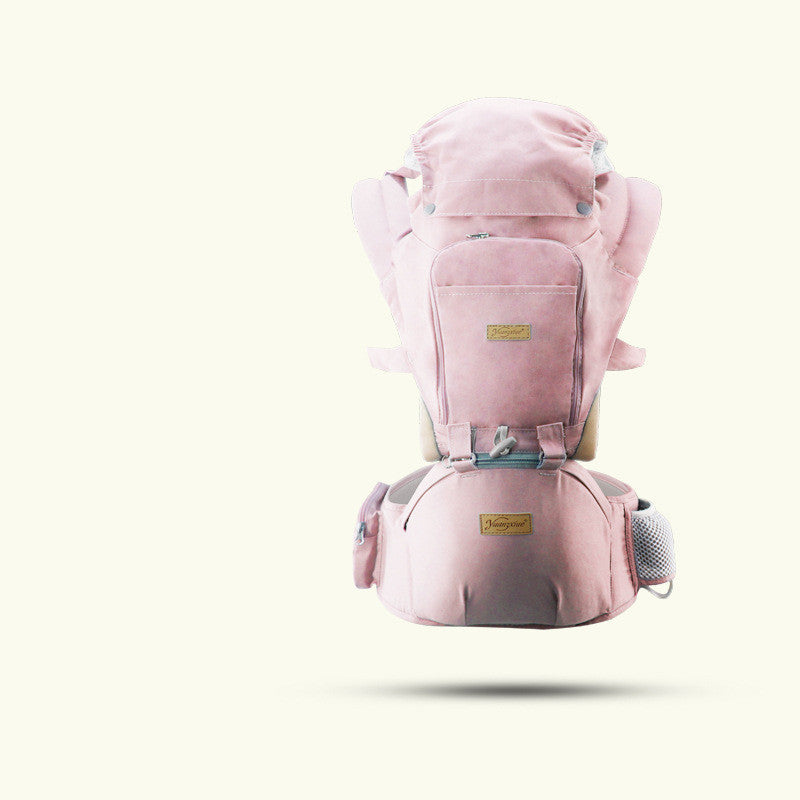 Multi-functional, Adjustable, Windproof Baby Carrier with Zipper Pockets for Mom