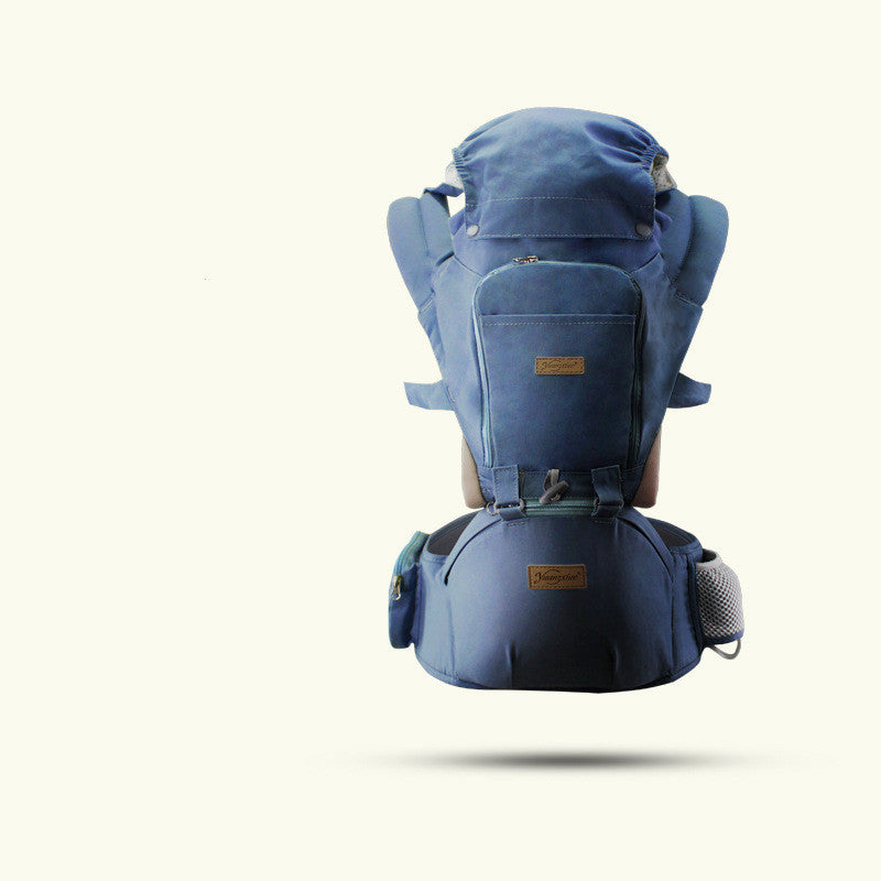 Multi-functional, Adjustable, Windproof Baby Carrier with Zipper Pockets for Mom