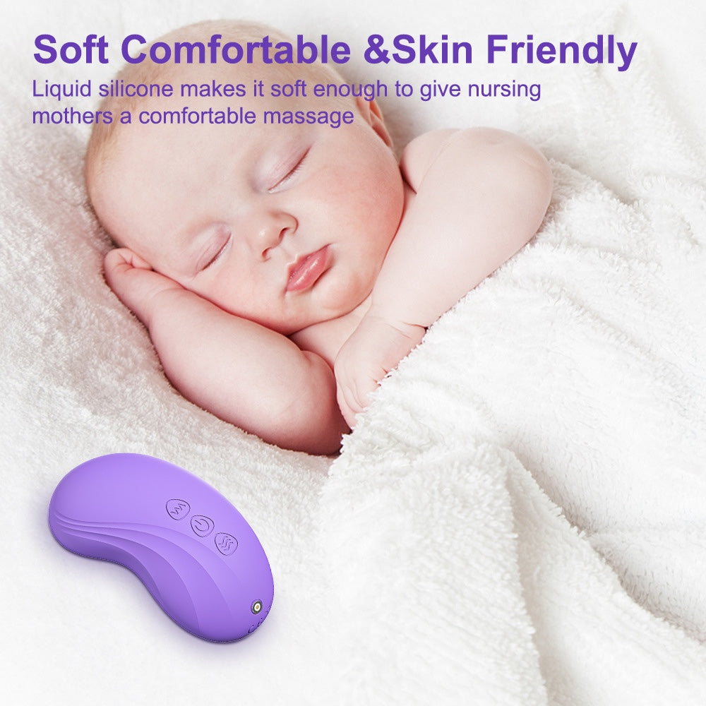 Electric Lactation Massager for Clogged Ducts, Breast Tenderness, and Promoting Milk Flow