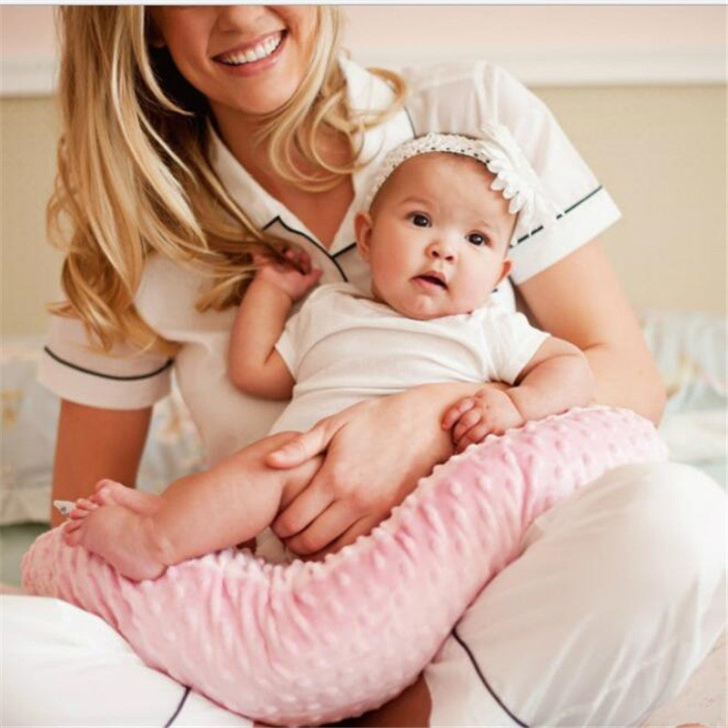 Baby U-shaped Nursing Pillow, Removable Cover, Super Soft and Comfortable for Mom and Baby
